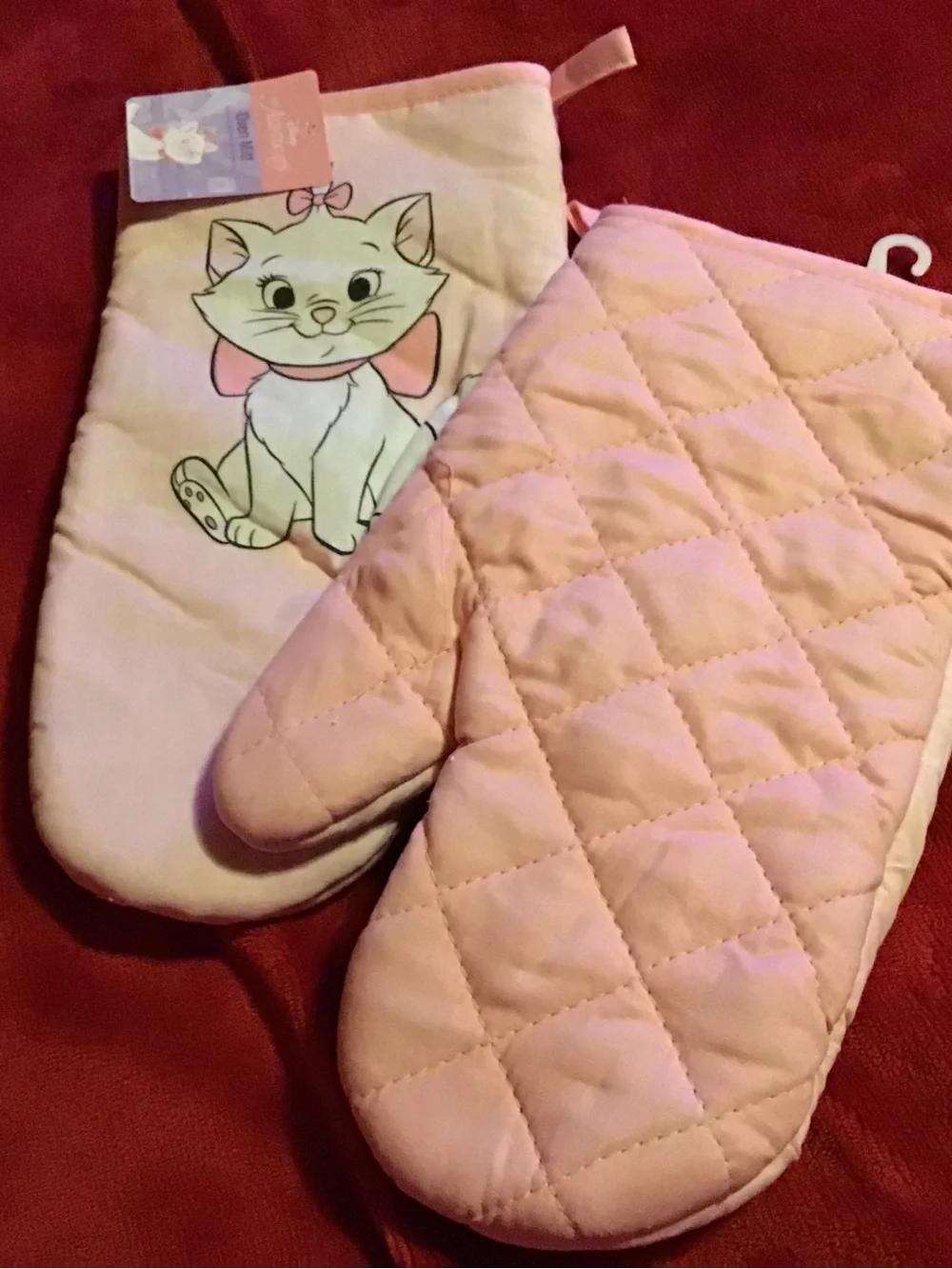 Disney Marie Light Pink Cat Oven Mitts